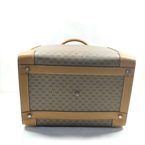 Gucci Vintage Brown PVC Hand Bag mon520-102825 - Picture 5 of 16